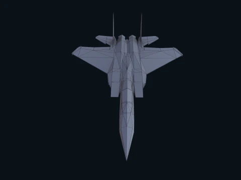 Asset - Army - F15 Eagle 3D MODEL Low-poly 3D Model