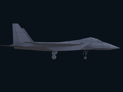Asset - Army - F15 Eagle 3D MODEL Low-poly Modèle 3D