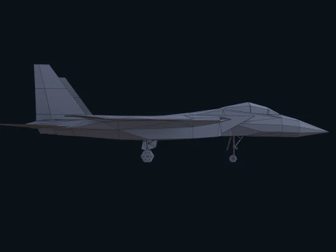Asset - Army - F15 Eagle 3D MODEL Low-poly 3D Model