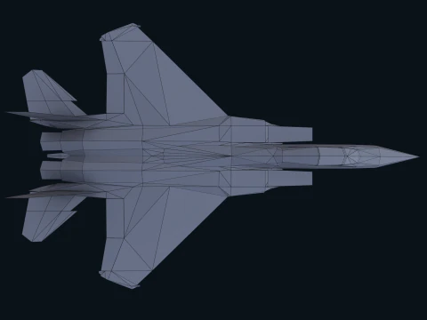 Asset - Army - F15 Eagle 3D MODEL Low-poly 3D Model