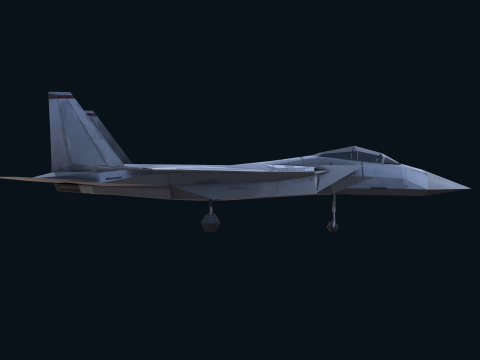 Asset - Army - F15 Eagle 3D MODEL Low-poly Modèle 3D