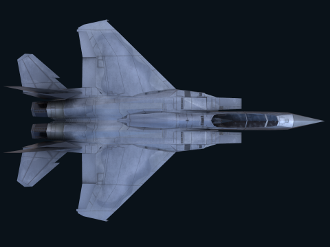 Asset - Army - F15 Eagle 3D MODEL Low-poly Modèle 3D