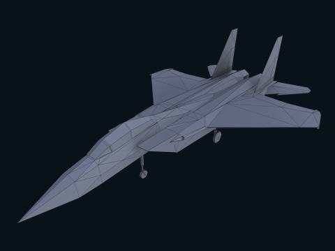 Asset - Army - F15 Eagle 3D MODEL Low-poly Modèle 3D