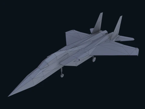 Asset - Army - F15 Eagle 3D MODEL Low-poly 3D Model