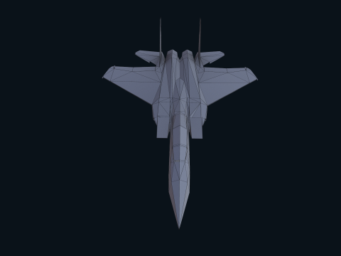 Asset - Army - F15 Eagle 3D MODEL Low-poly Modèle 3D