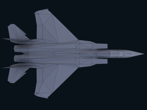 Asset - Army - F15 Eagle 3D MODEL Low-poly Modèle 3D