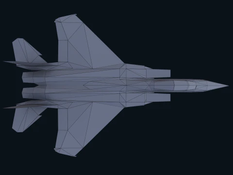 Asset - Army - F15 Eagle 3D MODEL Low-poly 3D Model