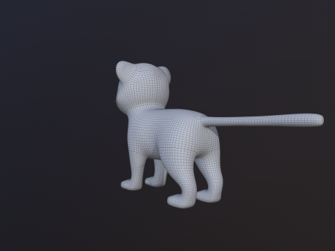 Asset - Cartoons - Animal - Tiger Rigged 3Dモデル