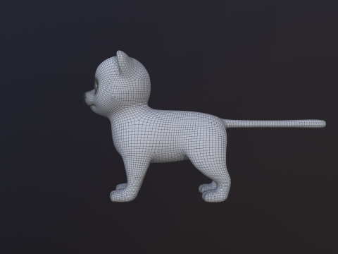 Asset - Cartoons - Animal - Tiger Rigged 3Dモデル