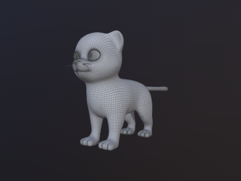 Asset - Cartoons - Animal - Tiger Rigged 3Dモデル