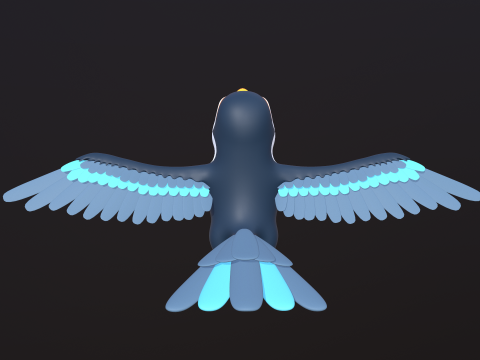 Asset - Cartoons - Animal - Toucan Rigged 3D Модель