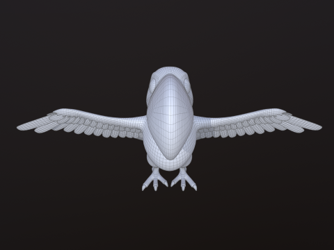 Asset - Cartoons - Animal - Toucan Rigged 3D Модель