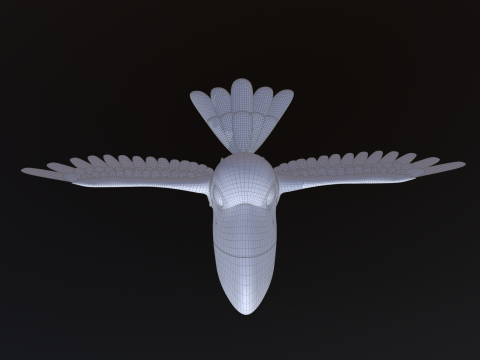 Asset - Cartoons - Animal - Toucan Rigged 3D Модель