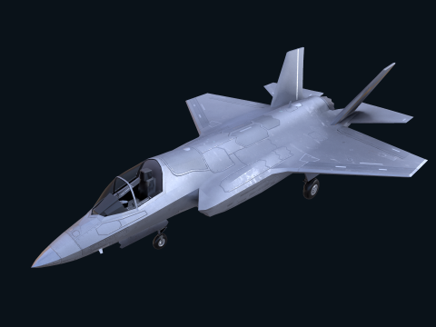 Asset - Army - F 35 Lightning II 3D MODEL Low-poly 3D Модель
