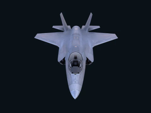 Asset - Army - F 35 Lightning II 3D MODEL Low-poly 3D Model