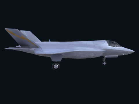 Asset - Army - F 35 Lightning II 3D MODEL Low-poly 3D Model