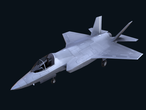 Asset - Army - F 35 Lightning II 3D MODEL Low-poly 3D Модель