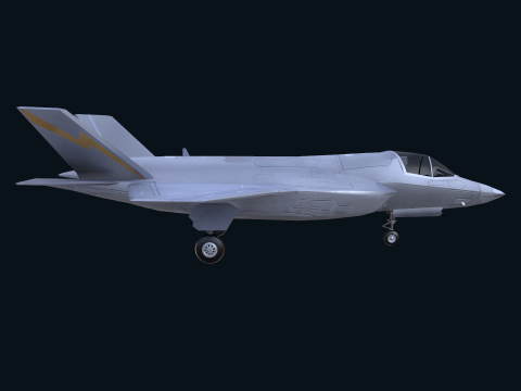 Asset - Army - F 35 Lightning II 3D MODEL Low-poly 3D Модель