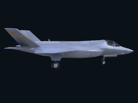 Asset - Army - F 35 Lightning II 3D MODEL Low-poly 3D Model