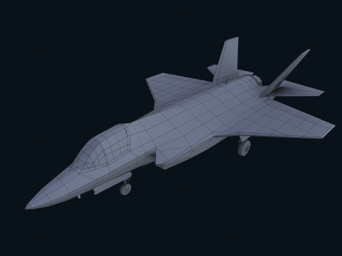 Asset - Army - F 35 Lightning II 3D MODEL Low-poly 3D Модель