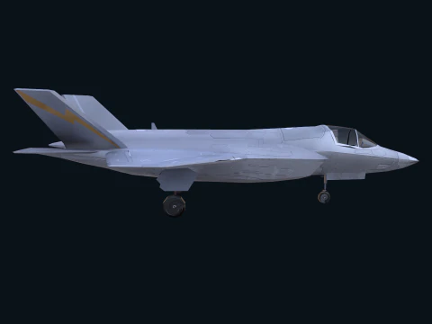 Asset - Army - F 35 Lightning II 3D MODEL Low-poly 3D Model