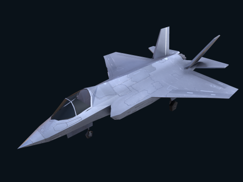 Asset - Army - F 35 Lightning II 3D MODEL Low-poly 3D Модель