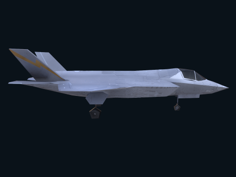 Asset - Army - F 35 Lightning II 3D MODEL Low-poly 3D Модель