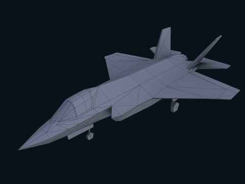 Asset - Army - F 35 Lightning II 3D MODEL Low-poly 3D Модель