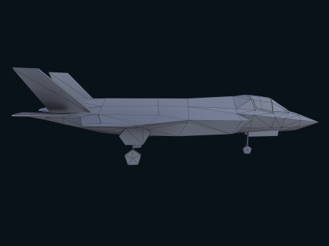 Asset - Army - F 35 Lightning II 3D MODEL Low-poly 3D Модель
