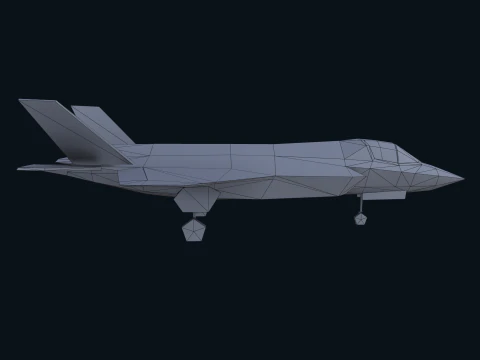 Asset - Army - F 35 Lightning II 3D MODEL Low-poly 3D Model