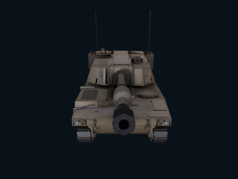 Asset - Army - M109 Howitzer Model Realistic Low-poly Modelo 3D