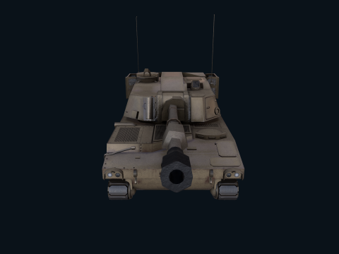 Asset - Army - M109 Howitzer Model Realistic Low-poly Modelo 3D