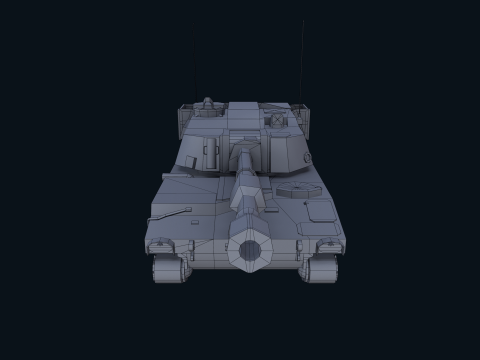 Asset - Army - M109 Howitzer Model Realistic Low-poly Modelo 3D