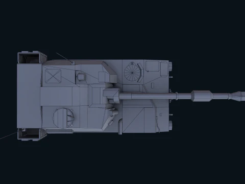 Asset - Army - M109 Howitzer Model Realistic Low-poly 3D Model