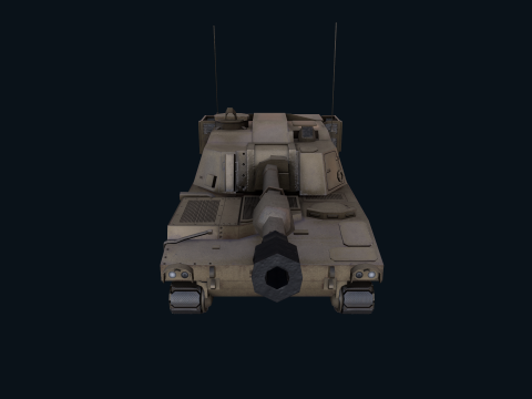 Asset - Army - M109 Howitzer Model Realistic Low-poly Modelo 3D