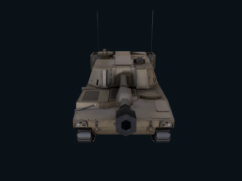 Asset - Army - M109 Howitzer Model Realistic Low-poly 3D Model