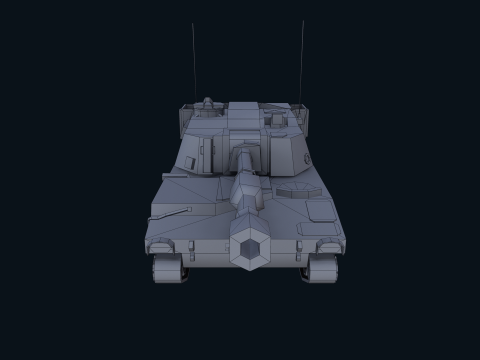 Asset - Army - M109 Howitzer Model Realistic Low-poly Modelo 3D