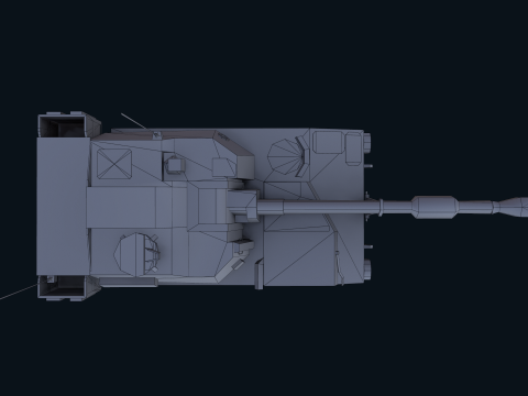 Asset - Army - M109 Howitzer Model Realistic Low-poly Modelo 3D