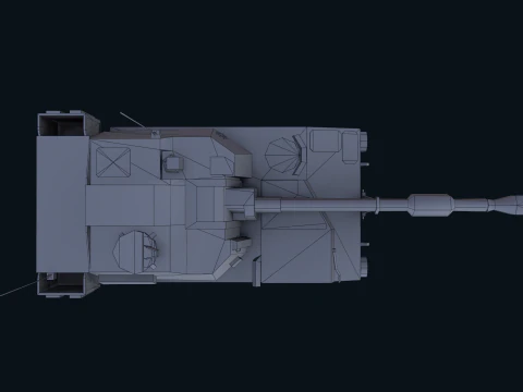 Asset - Army - M109 Howitzer Model Realistic Low-poly 3D Model