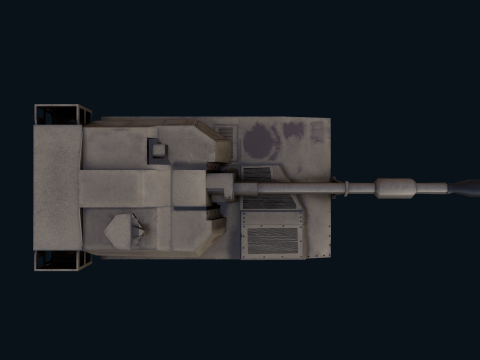 Asset - Army - M109 Howitzer Model Realistic Low-poly Modelo 3D