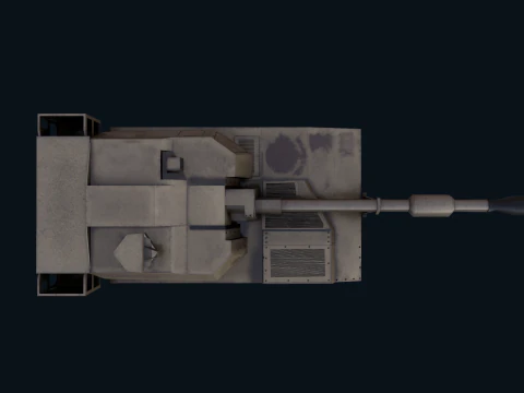 Asset - Army - M109 Howitzer Model Realistic Low-poly 3D Model