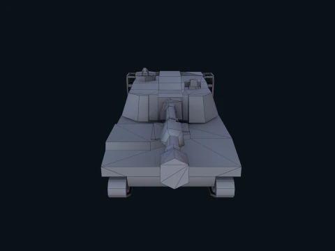 Asset - Army - M109 Howitzer Model Realistic Low-poly 3D Model