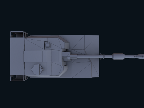 Asset - Army - M109 Howitzer Model Realistic Low-poly Modelo 3D