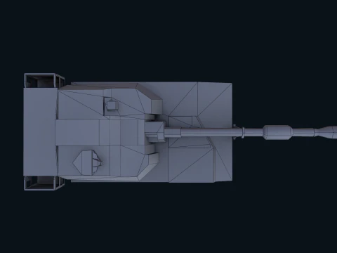 Asset - Army - M109 Howitzer Model Realistic Low-poly 3D Model