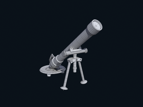 Asset - Army - M252 81mm mortar Low-poly 3D 模型