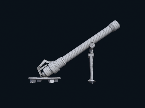 Asset - Army - M252 81mm mortar Low-poly 3D 模型