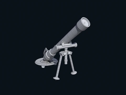 Asset - Army - M252 81mm mortar Low-poly 3D Model