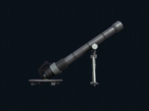 Asset - Army - M252 81mm mortar Low-poly 3D Model