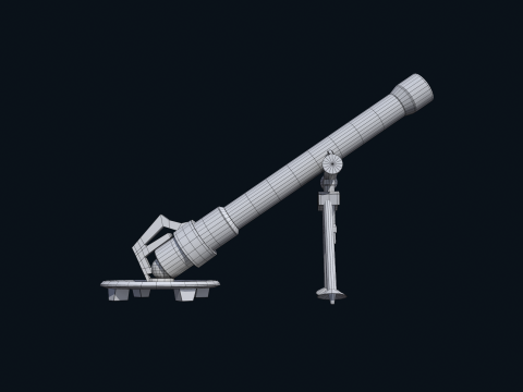 Asset - Army - M252 81mm mortar Low-poly 3D 模型