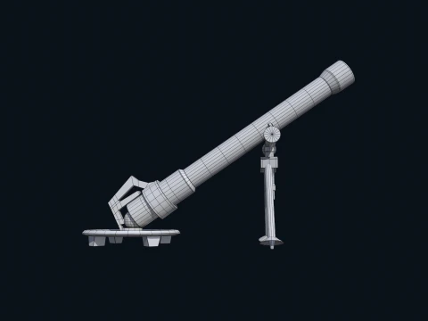 Asset - Army - M252 81mm mortar Low-poly 3D Model